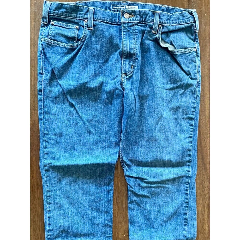 Carhartt Relaxed Fit Rugged Flex Blue Jeans – Size 38x30
